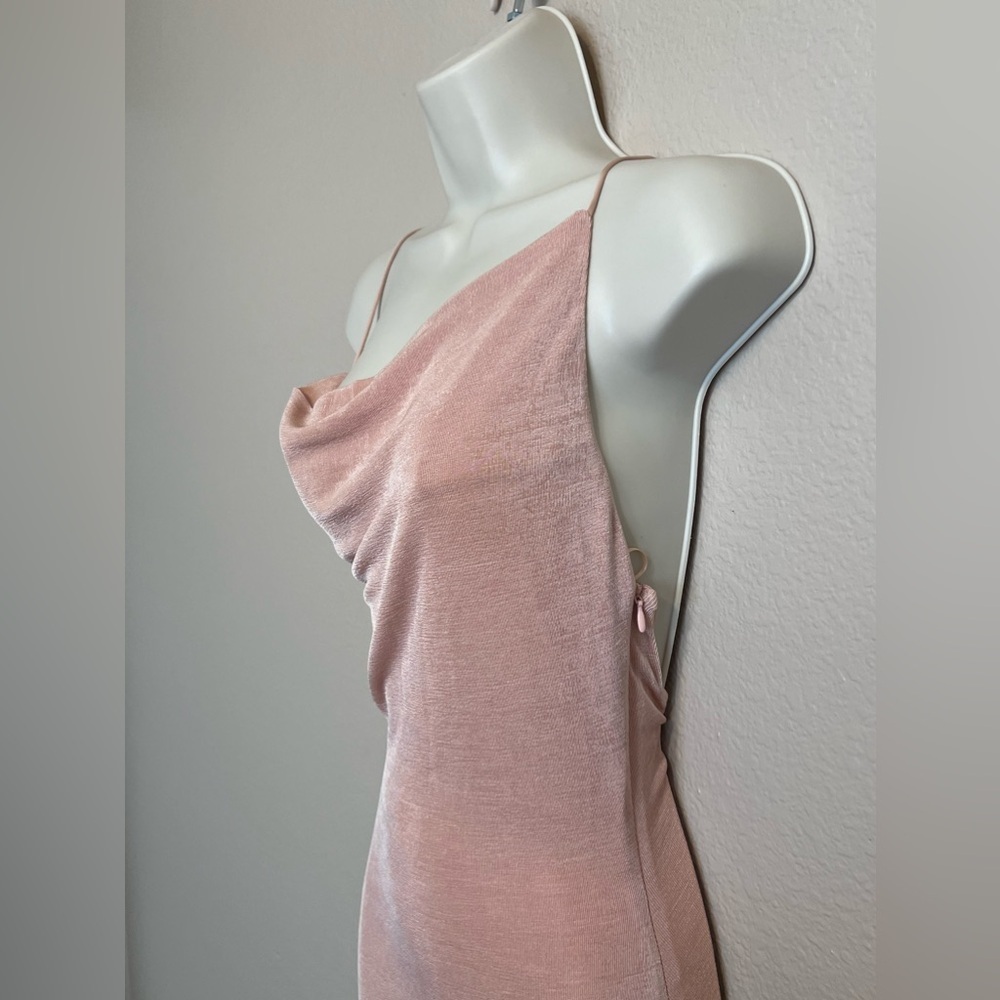 NWT Misha Celestine Gown Pink Champagne - Picture 4 of 13